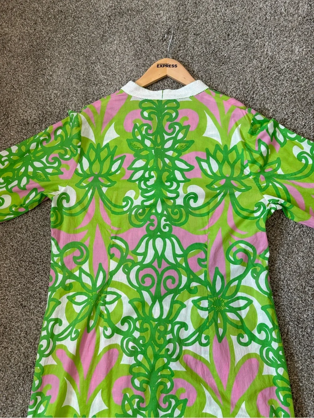 Rare HTF Vintage Lilly Pulitzer Colebrook Caftan XL - Picture 7 of 14